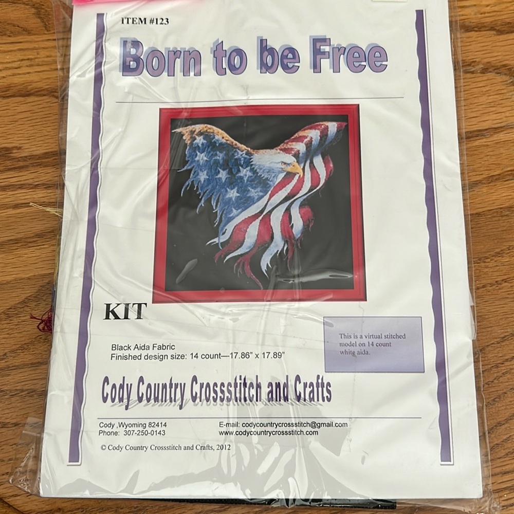 Born to be Free full cross stitch kit